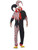 41" Black and Red Crazed Jester Men Adult Halloween Costume - Medium - IMAGE 1