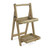 29.5" Brown Contemporary Handcrafted 2 Tier Folding Shelf - IMAGE 1
