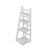 44" Snow White 4-Tier Contemporary Storage Shelf - IMAGE 2