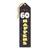 Pack of 6 Black "60 Happens Award" School Award Ribbon Bookmarks 8" - IMAGE 1