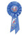 Pack of 6 Royal Blue "1st Place" School and Sports Award Rosette Ribbons 6.5" - IMAGE 1