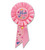 Pack of 6 Pink "Mom to Be" Mother’s Day Baby Shower Party Rosette Ribbons 6.5" - IMAGE 1