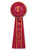 Pack of 3 Red "2nd Place" Deluxe Rosette School and Sports Award Ribbons 13.5" - IMAGE 1