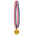Set of 12 Red, White, and Blue Ribbon with Gold Participation Medal - 30” - IMAGE 1