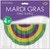 Mardi Gras Striped Fabric Bunting Banner - 48" - IMAGE 5