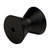 3" Black C.E. Smith Multipurpose 4" DIA - 3-3/4"W - 1/2" ID PVC Rubber Bow Roller - IMAGE 1