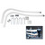 Set of 2 Black and White Maritime Accessories Fulton Boat Guide On Kit 50-Inch, 4.25' - IMAGE 1