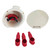 7" White and Red Dual Battery Selector Switch Cup Mount - IMAGE 1