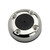7" Gray and Black Round Seaview Polished Stainless Steel Cable Gland 2 Cable 2-15mm each - IMAGE 1