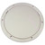 9" White Round Beckson Smooth Center Pry Out Boat Deck Plate - IMAGE 1