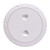 7" White Round Beckson Smooth Center Screw Out Boat Deck Plate - IMAGE 1