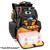 20" Black and Orange Tackle Bag With Built-In LED Light Backpack - IMAGE 1