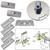 Kit Alluminio Tecnoseal Per Mercury Verado 6 – 4+1+1+2 Pezzi, Ricambio Originale