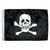 7" Black and White Unique Taylor Made 12x18 Jolly Roger Novelty Boat Flag - IMAGE 1