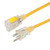 14" Yellow Marinco 15 Amps Locking Extension Cord - IMAGE 1