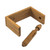5" Teak Brown Toilet Tissue Rack - IMAGE 1
