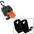 5" Black Multi-purpose Floor Mounting Bracket - IMAGE 1