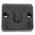 1" Black Plastic Microphone Clip - IMAGE 1