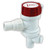 9" White and Red 1100 Livewell Seacock Fitting - IMAGE 1