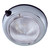 6" White Chrome Plated Surface Mount Dome Light - IMAGE 1