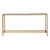 Rectangular Console Table with Mirrored Glass Top - 60" - Gold Finish - IMAGE 2