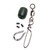 3" Black and Silver Fishing Terminal Kit with Snap, Thimble Bumper, and Sleeve - IMAGE 1