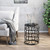 20" Gray and Black Contemporary Round Side Table - IMAGE 4