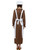 24" White and Brown Victorian Girl Child Halloween Costume Kit - Medium - IMAGE 3