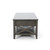 29.5" Gray Contemporary Lift Top Coffee Table with Storage