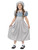 48" Gray and Blue Victorian School Girl Child Halloween Costume - Medium - IMAGE 1