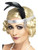 29" Silver and Black 1920's Style Satin Charleston Women Adult Headband Costume Accessory - One Size - IMAGE 1
