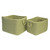 12" Sage Green Rustic Rectangular Braided Storage Basket - IMAGE 1