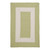 2' x 8' Green and White Geometric Rectangular Rug Runner - IMAGE 1