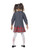 49" White and Red Zombie School Girl Child Halloween Costume - Large - IMAGE 3