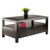 18.25” Brown Rectangle Coffee Table with Two Drawer - IMAGE 6