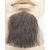 Drak Brown and Gray 1 Point Men Adult Halloween Beard Costume - One Size - IMAGE 1