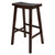 28.75" Antique Walnut Saddle Seat Bar Stool - IMAGE 1