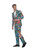 40" Green and Pink Hawaiian Tropical Flamingo Suit Men Adult Halloween Costume - Medium - IMAGE 3