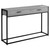 48" Gray and Black Contemporary Rectangular Hall Accent Table - IMAGE 1