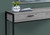 48" Gray and Black Contemporary Rectangular Hall Accent Table - IMAGE 2