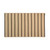 Beige and Brown Striped Pattern Handcrafted Reversible Door Mat 35" x 54" - IMAGE 1