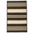 9' x 9' Brown and Beige All Purpose Striped Handcrafted Reversible Square Area Throw Rug - IMAGE 1