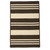 2' x 7' Brown and Beige All Purpose Striped Handcrafted Reversible Rectangular Area Throw Rug Runner - IMAGE 1