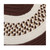 8' Brown and White Round Area Throw Rug - IMAGE 2