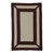 6' x 8' Brown and White Geometric Handcrafted Rectangular Outdoor Area Throw Rug - IMAGE 1