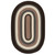 4' Brown and Gray Reversible Round Braided Area Rug - IMAGE 1