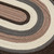 4' Brown and Gray Reversible Round Braided Area Rug - IMAGE 2