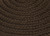 2' x 12' Dark Brown Reversible Oval Throw Rug - IMAGE 2