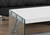 44" Glossy White Rectangular Coffee Table with Tempered Glass - IMAGE 2