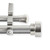 86.25" Silver Solid Contemporary Double Curtain Rod - IMAGE 1